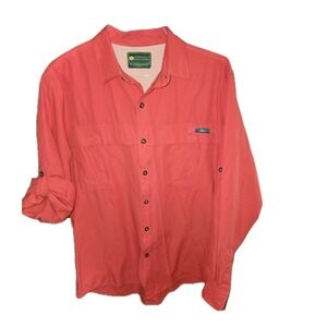 GH Bass & Co Explorer Men's L Spice Pocketed Fishing Shirt Long Sleeve 50" Chest